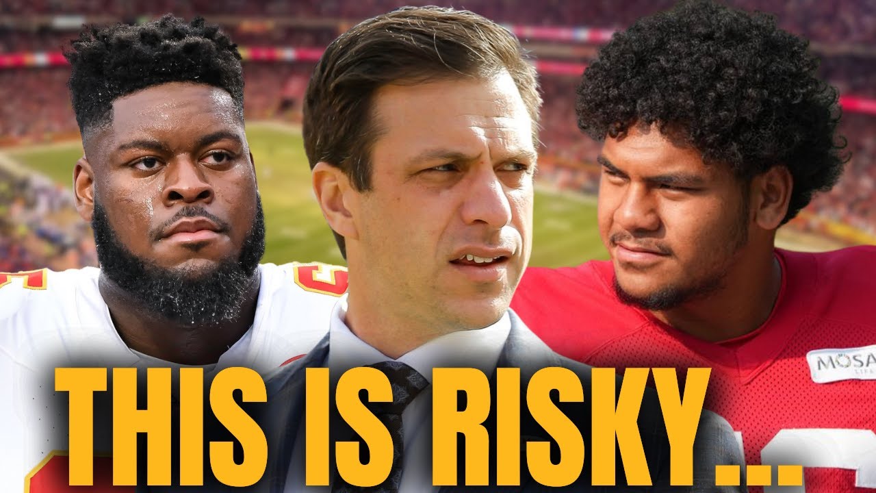 YouTube post by @KCSportsReport for Get The Mozy. Caption reads: Kansas City Chiefs Just Made a Risky Move....
