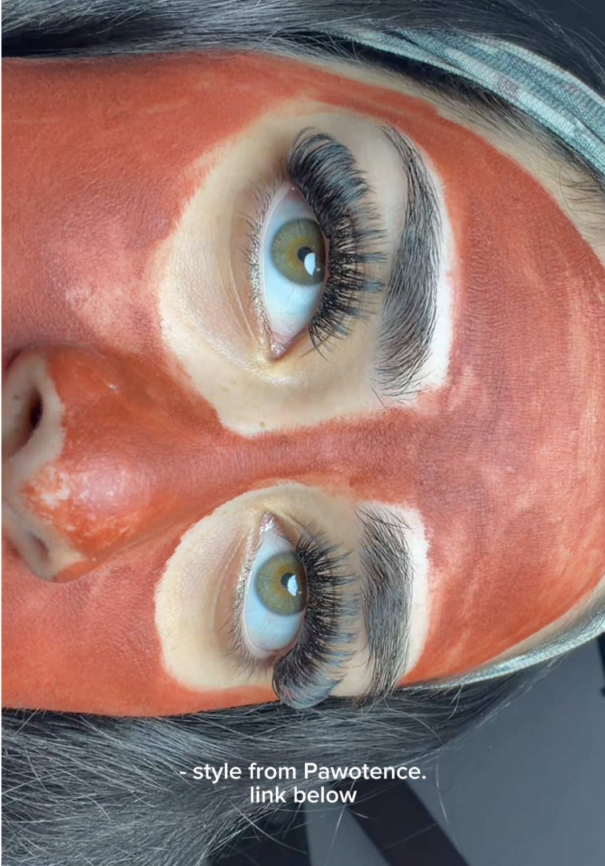 TikTok post by @whostoky0o for OkayLove Lashes. Caption reads: For my girls who love volume 💗 lash map:....