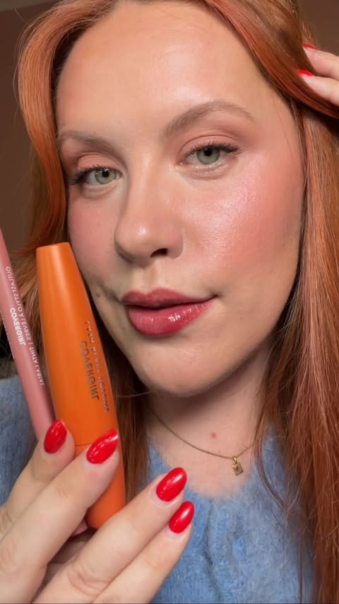 Instagram post by @clairebridgett for Priceline. Caption reads: [...] + Outlast Lip Stain Available at....