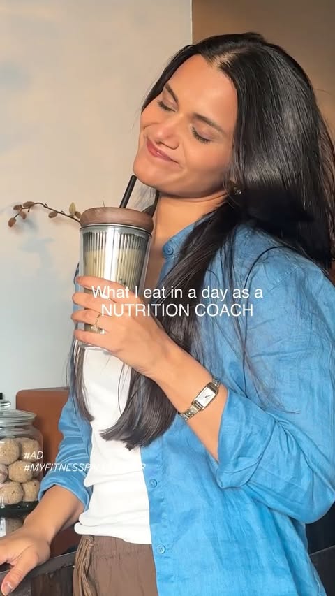 Instagram post by @karishma_yadav for MyFitnessPal. Caption reads: [...] one week, you definitely know about....