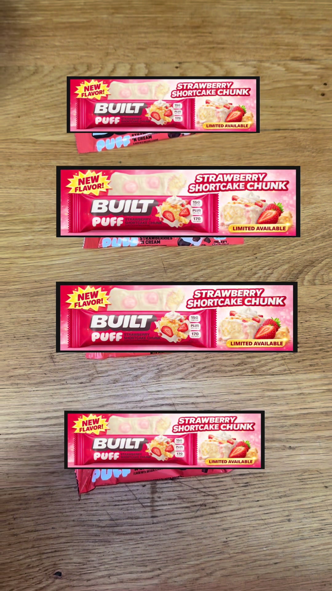 TikTok post by @danalove777 for BUILT Bar. Caption reads: [...] flavor grab a box before it’s gone!....