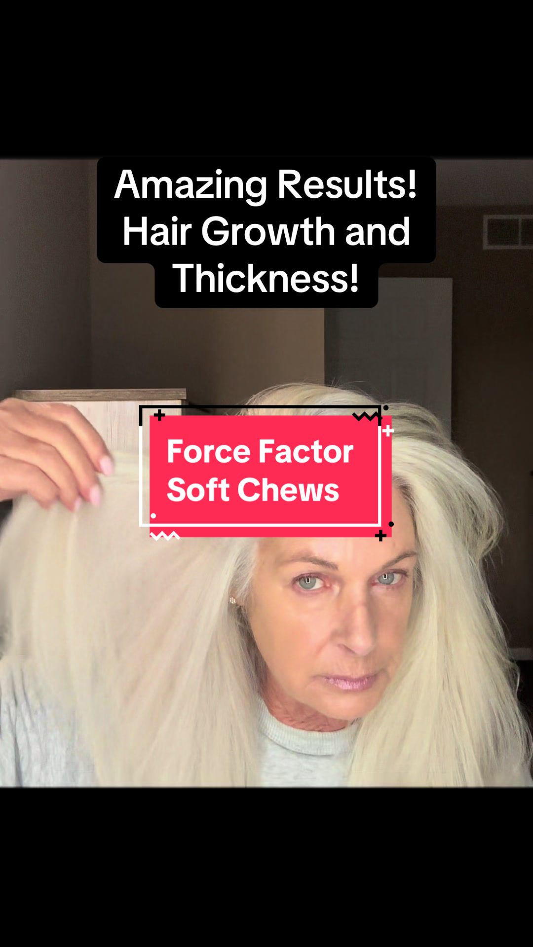 TikTok post by @digital_marketing_swc for Force Factor. Caption reads: @Force Factor  Struggling with Hair Growth and....