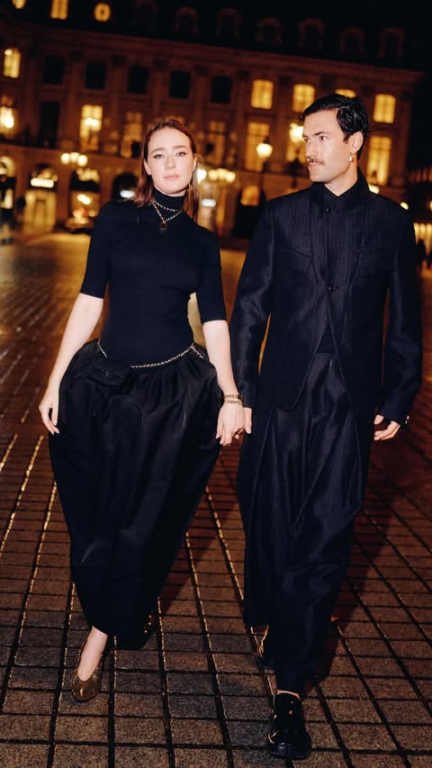 Instagram post by @young_emperors for CHANEL. Caption reads: He was part of the Louvre heist.