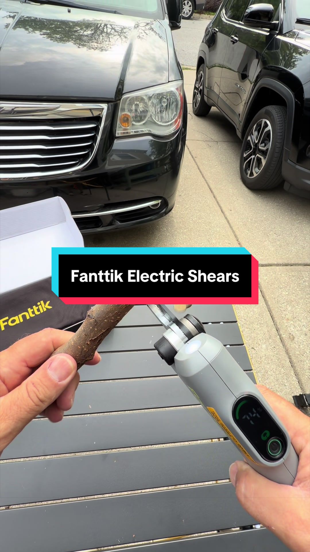 TikTok post by @market_tok_shop for Fanttik. Caption reads: [...] to keep your landscape looking clean.....