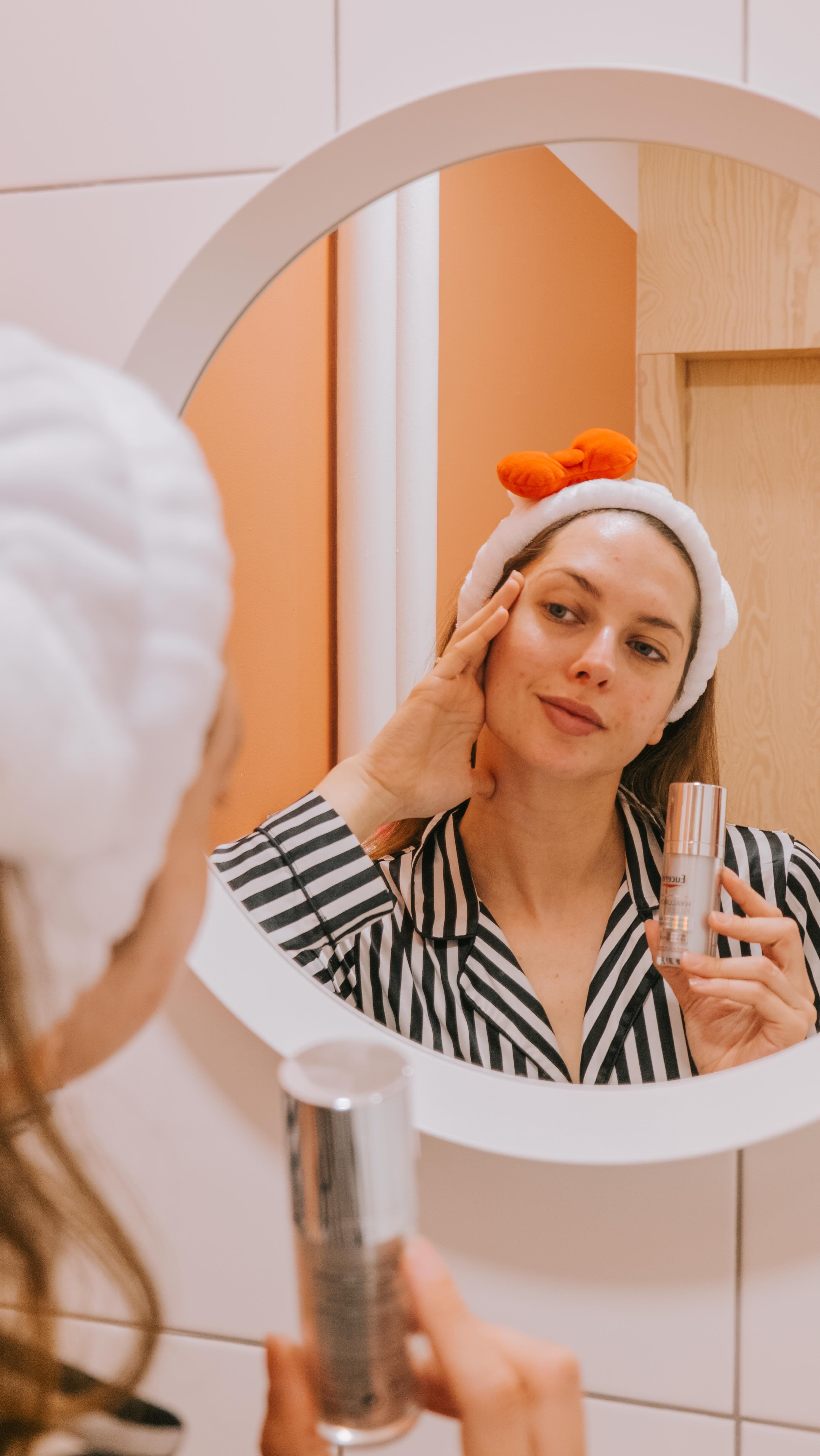 Instagram post by @sweetladylollipop for Eucerin SK. Caption reads: Keby som bola mojím mužom, mohla by som v rámci....