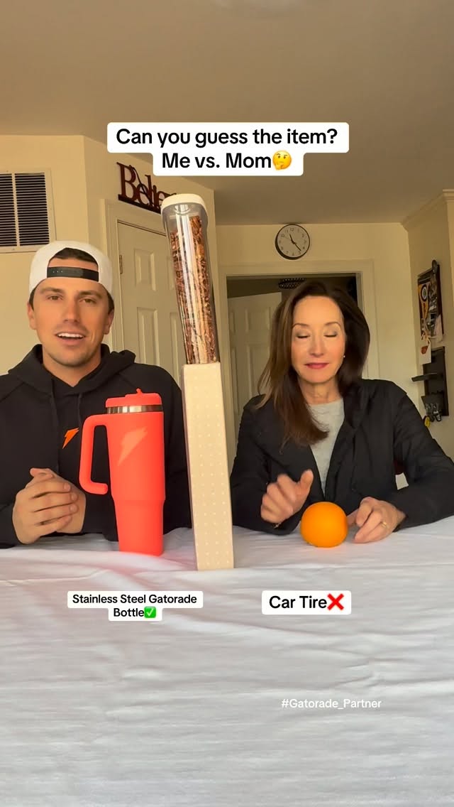 Instagram post by @jacksonolson_ for Gatorade. Caption reads: [...] barrier?😭 #guessinggame #gatorade_partner....