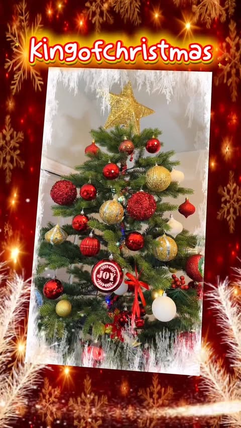 Instagram post by @virgotrendz for King of Christmas. Caption reads: [...] home into a winter wonderland with King of....