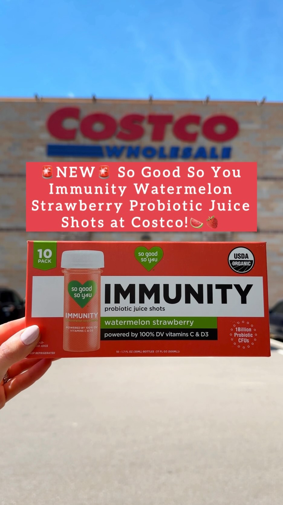 Instagram post by @costcofoodreviews for So Good So You. Caption reads: #ad I’m so excited to share that @sogoodsoyou....