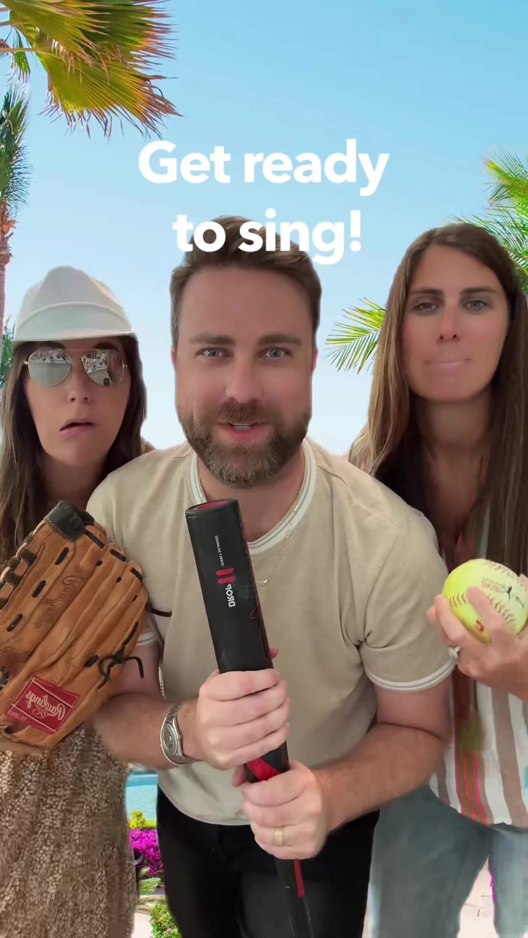 TikTok post by @scottfsills for Booking.com. Caption reads: Take me ouuuut to the… BEACH RESORT 🏖️🌞🌴 I’m....