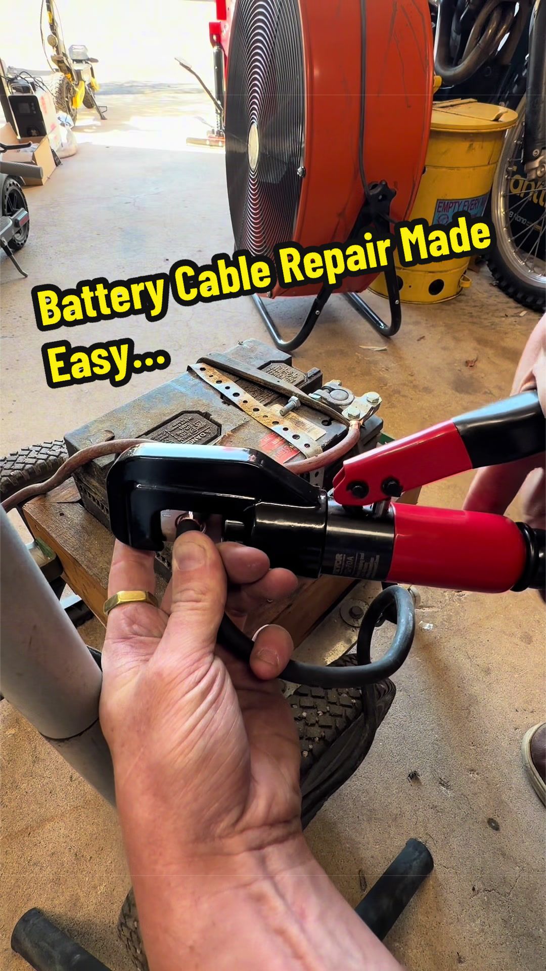 TikTok post by an influencer for VEVOR US. Caption reads: This tool costs way less than having it repaired....