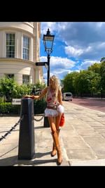 Instagram post by @amyhallimond for Peroni Nastro Azzurro. Caption reads: AD is there anything better than a beer with....