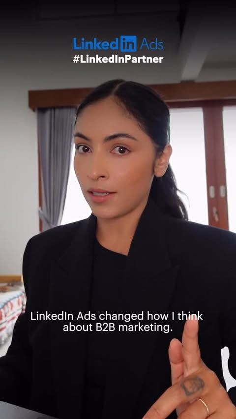 Instagram post by @andreaesamor for LinkedIn. Caption reads: #LinkedInPartner @LinkedInMktg I’ve learned that....