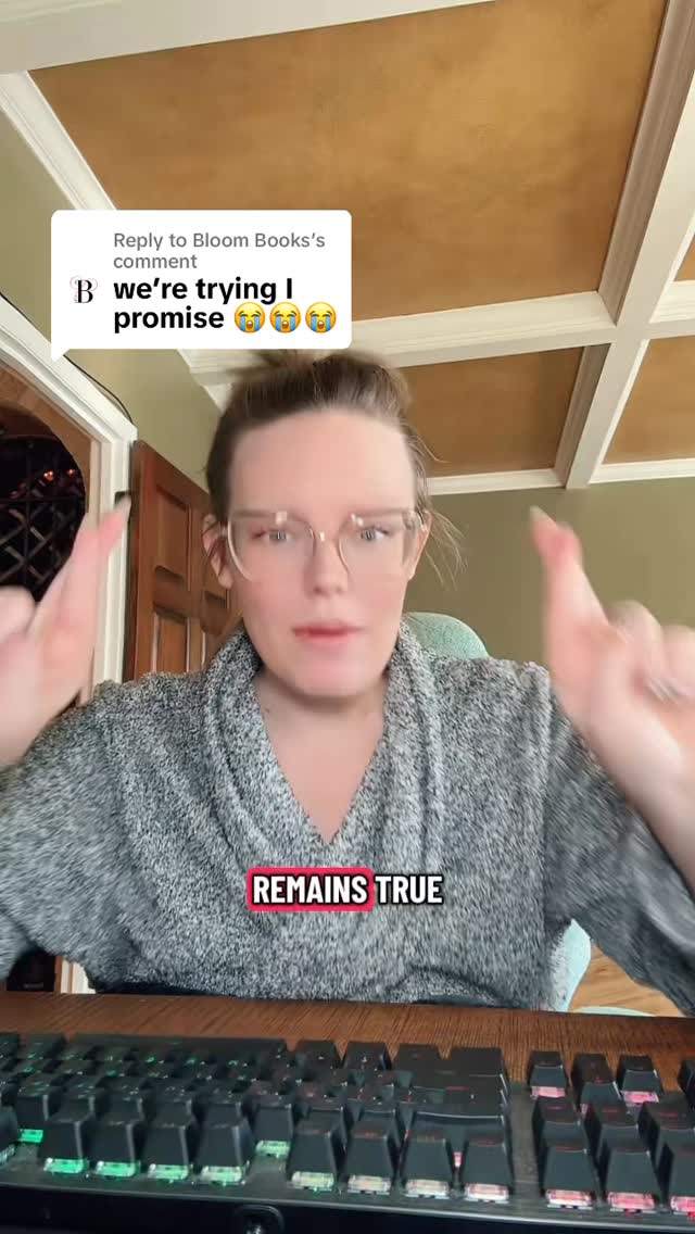 Instagram post by @itsemilymcintire for Bloom Books. Caption reads: How was everyone’s weekend? Sure hope no one else....