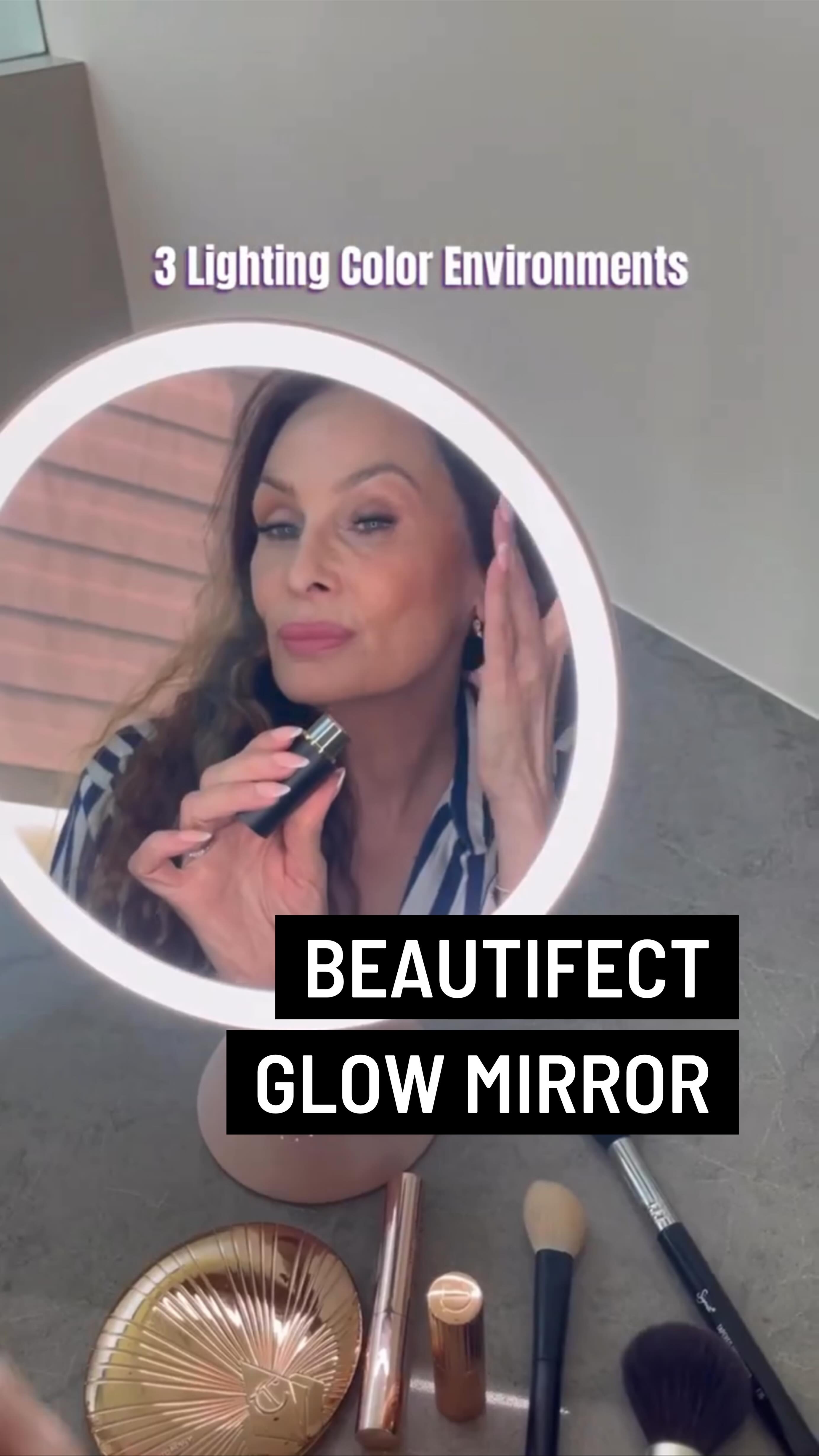 Instagram post by @beautybyelan for Beautifect. Caption reads: [...] mirror for applying makeup. The @beautifect....
