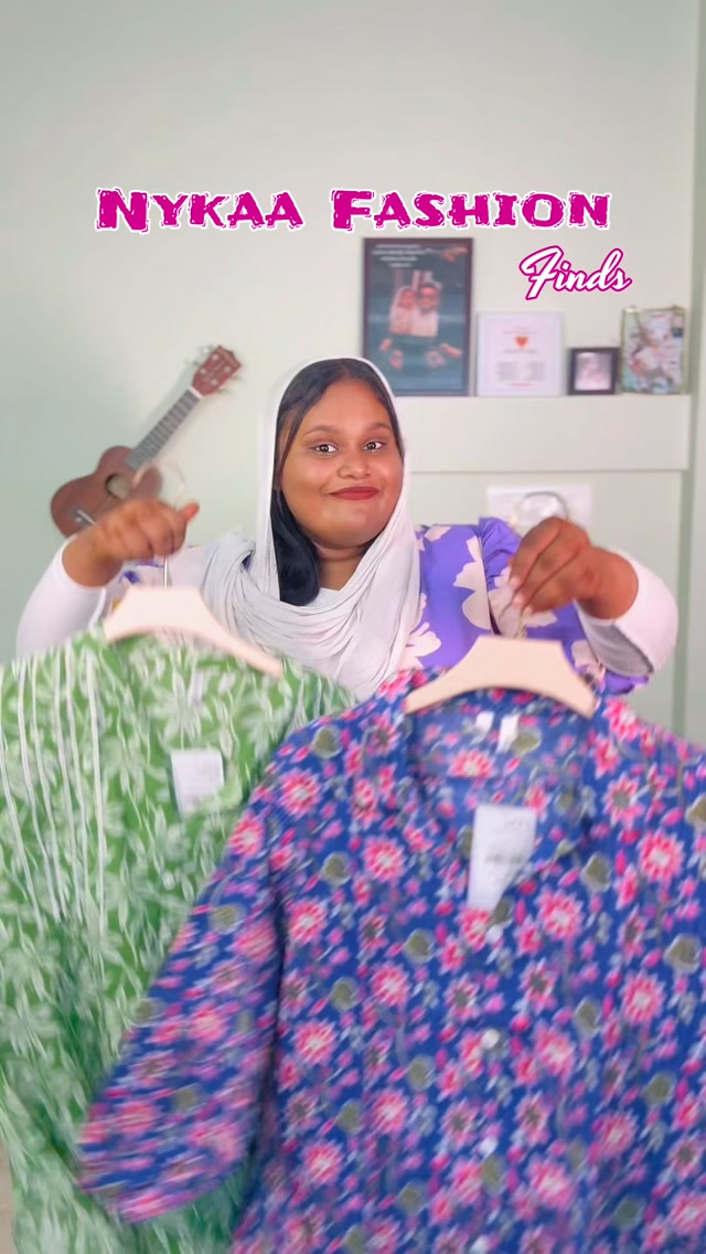 Instagram post by @wheres._.njubheey for Nykaa Fashion. Caption reads: [...] “link” to get links in your DM”....