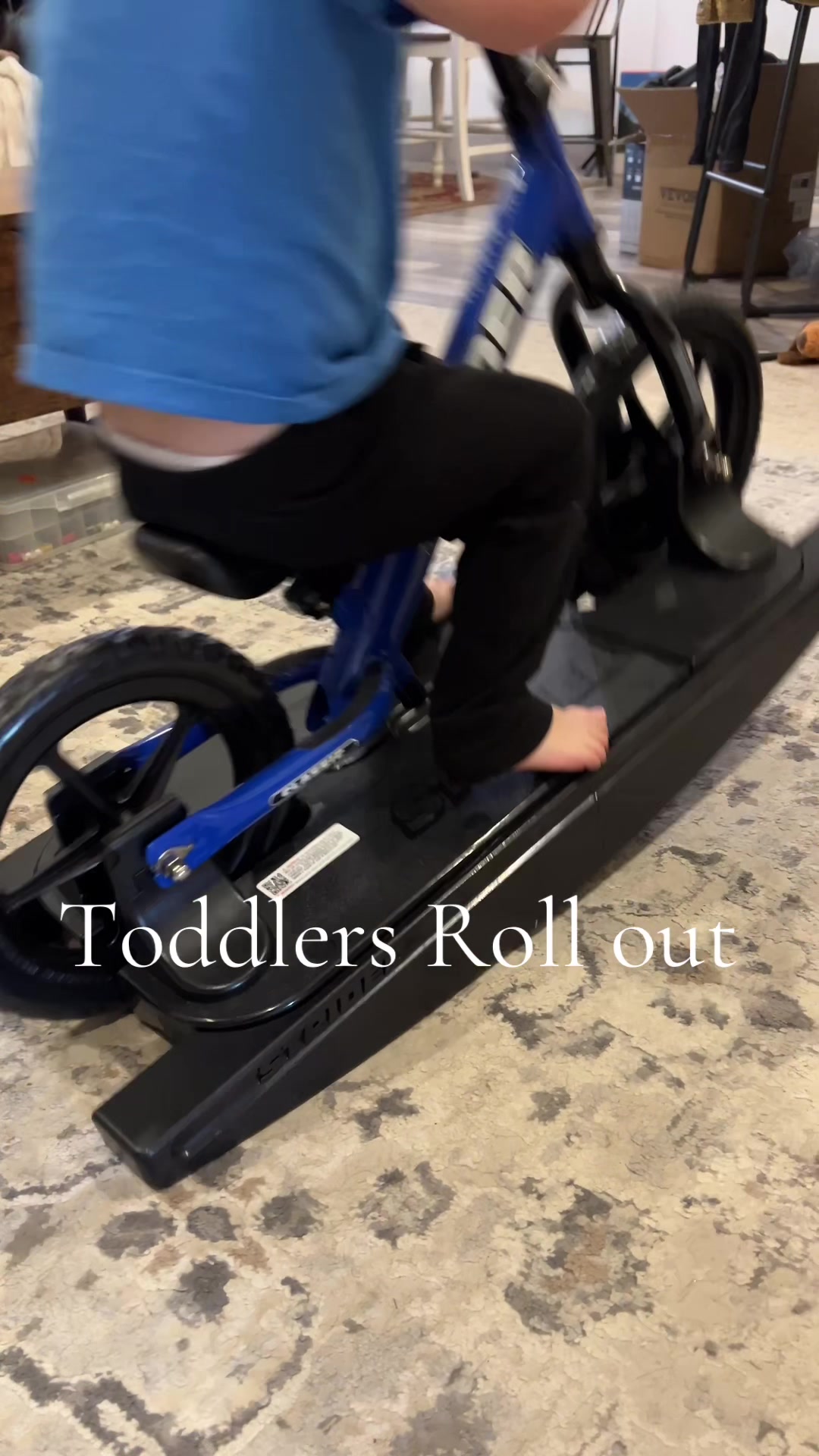 TikTok post by @worthabuck for Strider Bikes. Caption reads: [...] to ride a bike has never been so fun....