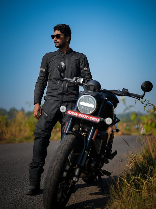 Instagram post by @theanurags for Harley-Davidson. Caption reads: I genuinely underestimated how well this bike....