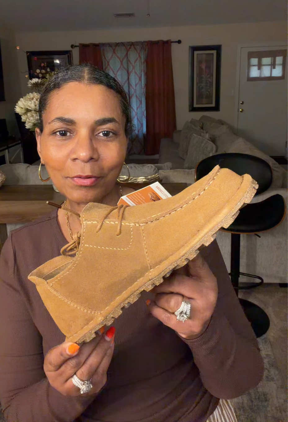 TikTok post by an influencer for Project Cloud Shoes. Caption reads: [...] so comfy and stylish! @Project Cloud Shoes....