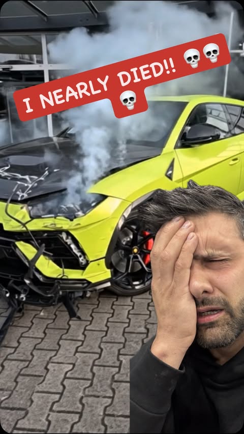 Instagram post by @hardupgarageofficial for carVertical. Caption reads: 💀 I Thought We Were Going to DIE 💀
Title: I Let....