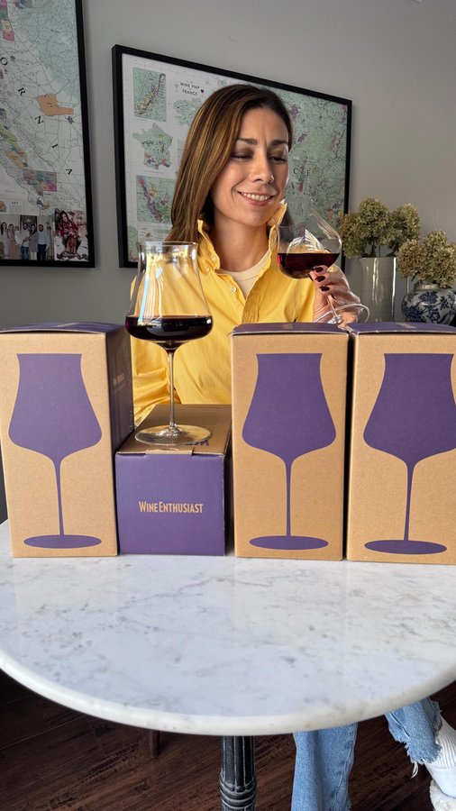 Instagram post by @lorenawinediary for WineEnthusiast. Caption reads: Oh, you’re “not into wine”? Sure, Karen. Maybe....