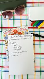 Instagram post by @hellomorellos for Visionworks. Caption reads: [...] important to-dos, and an eye exam at....