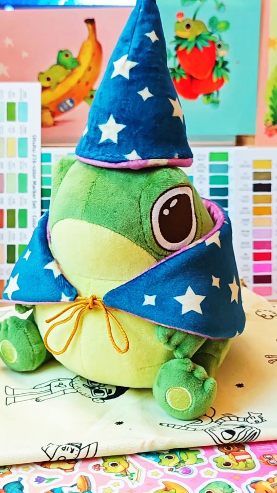 Instagram post by @_chetom for Makeship. Caption reads: 🐸💫 he's out!! available for a limited time only....