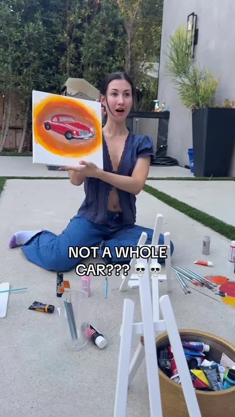 Instagram post by @rclbeauty101 for Vita Coco. Caption reads: Paint whatever you want and I’ll buy it with....