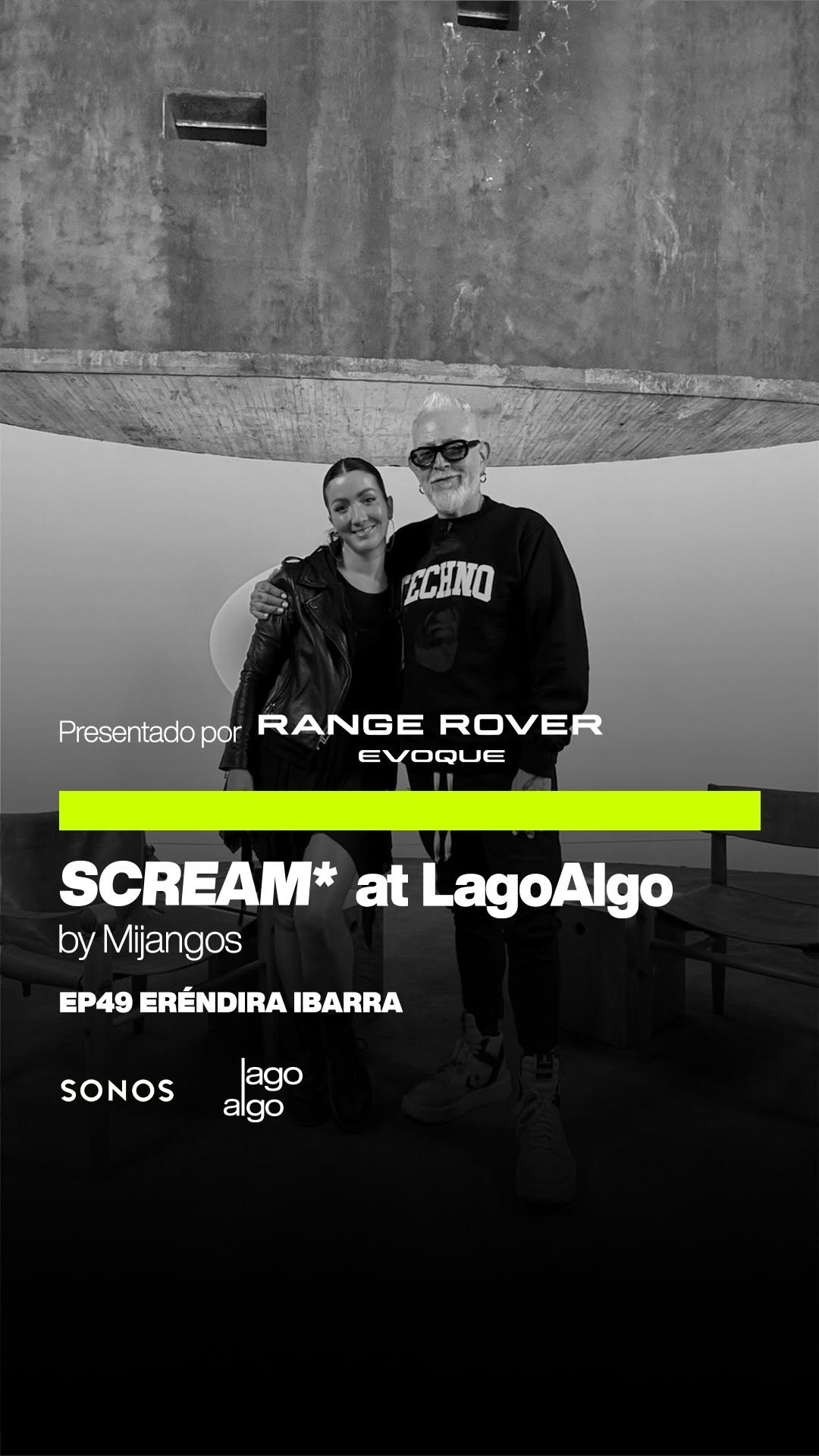 Instagram post by @erendiritas for Sonos. Caption reads: SCREAM* at Lago Algo @screampodcastmx 
EP49....
