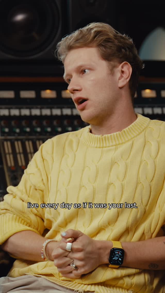 Instagram post by @calumharris for Alpro. Caption reads: ad | anywhere Zara Larsson goes, the man-go. nice....