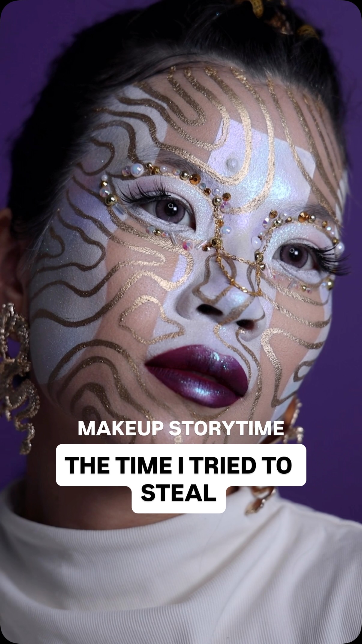 Instagram post by @cindychendesigns for NYX Cosmetics. Caption reads: When was the first time you remember your guilt....