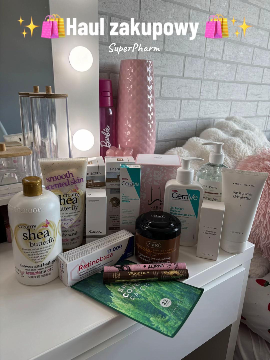 TikTok post by @jvlxka for Super-Pharm. Caption reads: @Super-Pharm Poland @Treaclemoon Poland 🇵🇱♥️....