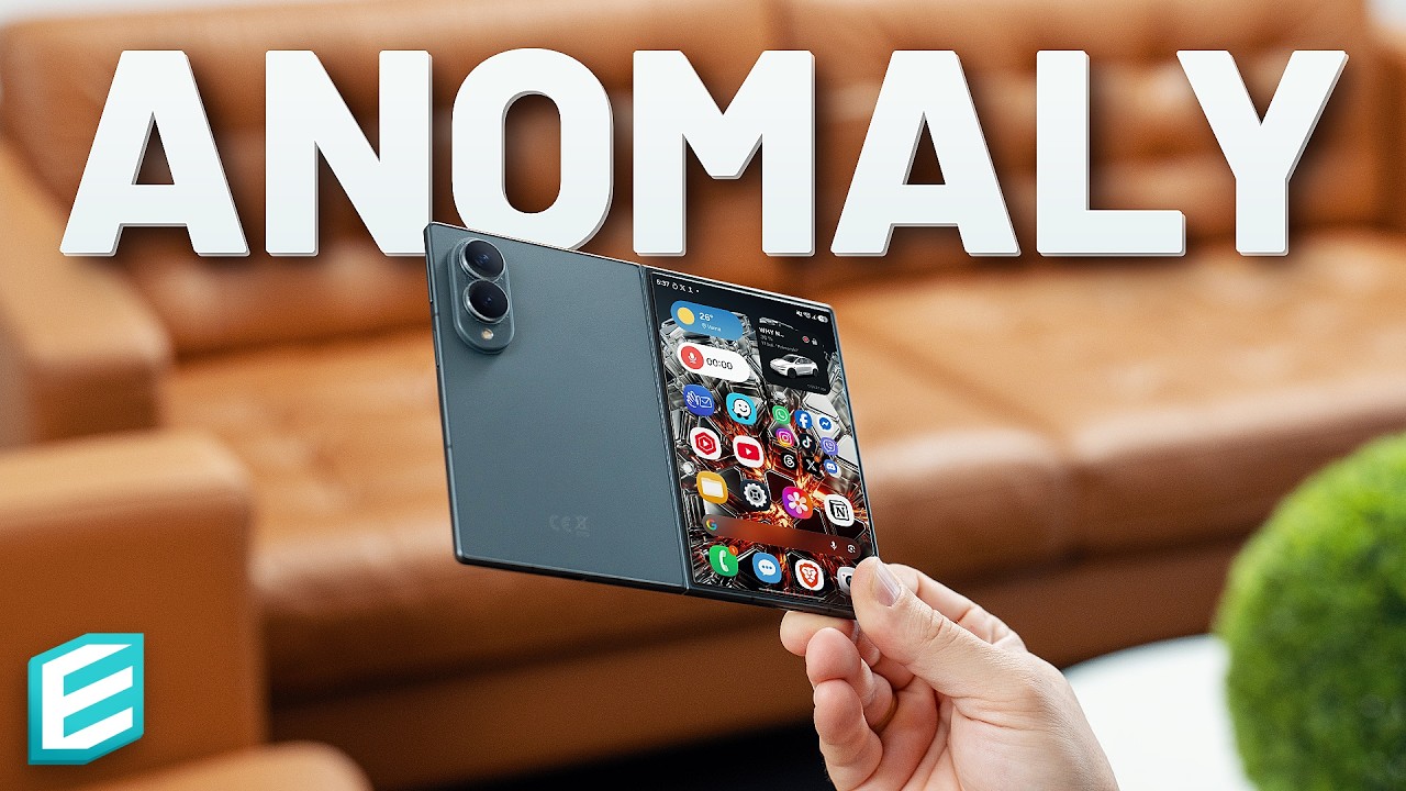 YouTube post by @ThisIsE for Paperlike. Caption reads: The Z Fold 8 Made Every Other Phone Feel Like a....