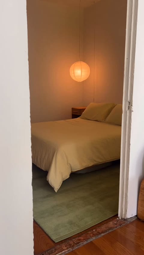 Instagram post by @aishafarida for Revival. Caption reads: a bedroom makeover with my dream rug! #RevivalRugs....