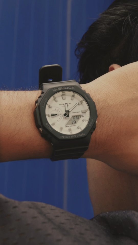 Instagram post by @xshah_.ash for G-SHOCK. Caption reads: This season, your boldest looks deserve the....