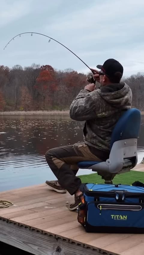 Instagram post by @deermeatfordinner for Arctic Zone. Caption reads: [...] friends, good bait, and my Titan by....