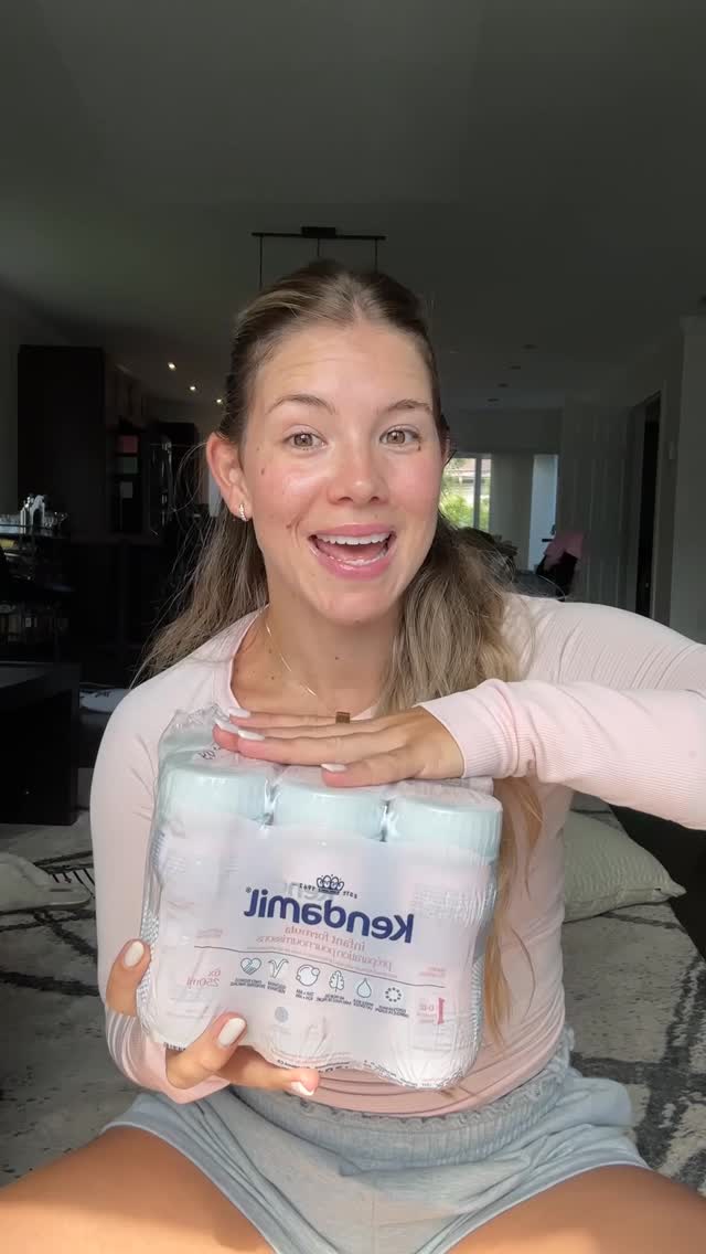 Instagram post by @bodyby_bianca for Kendamil. Caption reads: The ready to drink @kendamil.ca bottles being....