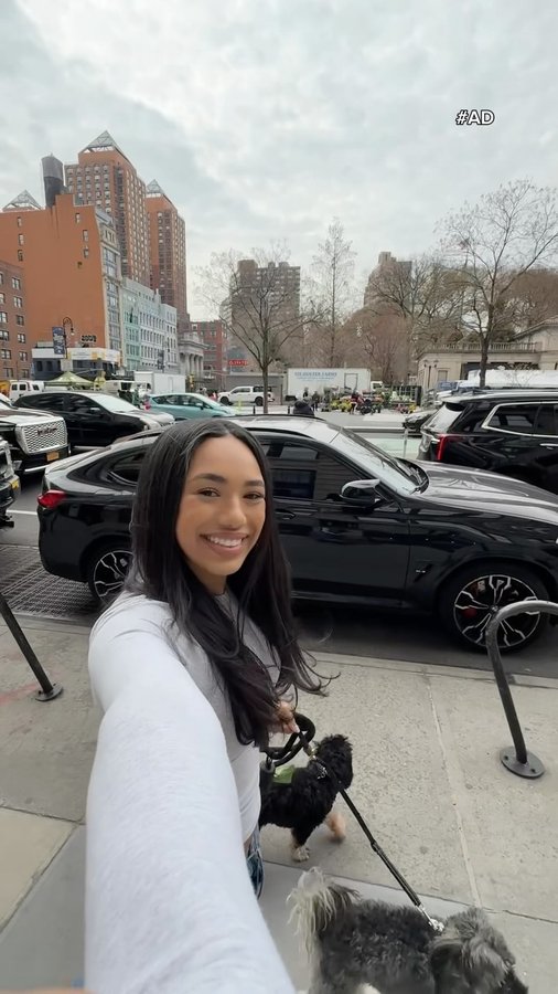 Instagram post by @justjazzzyidk for Milk-Bone. Caption reads: #AD peanut butter in dogs treats just makes sense!....