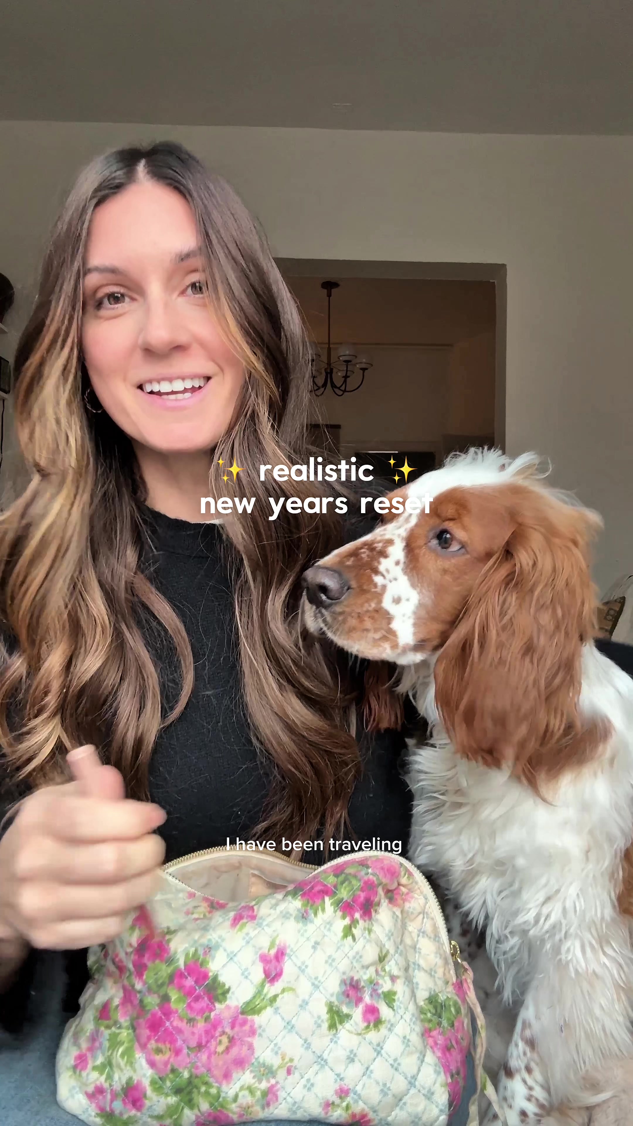 TikTok post by @jackiecamardo for MegaFood. Caption reads: a realistic New Year reset ✨ #MegaFoodPartner no....