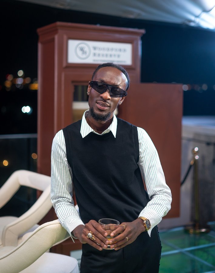 Instagram post by @ziya.africa for Woodford Reserve. Caption reads: [...] of performing and being part of the....