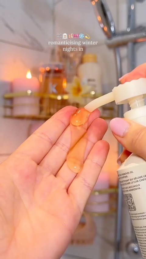 Instagram post by @byemmaleah for VEGAMOUR. Caption reads: romanticising winter nights in....