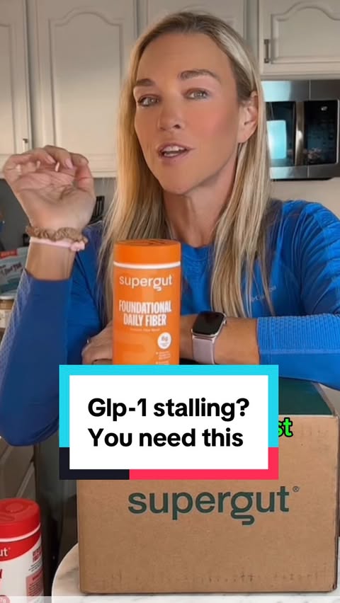 Instagram post by @myantiinflammatorylife for Supergut. Caption reads: Comment Fiber for link! On a GLP-1 and still....