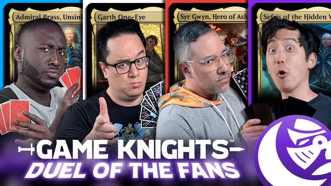 YouTube post by @commandcast for Ridge. Caption reads: Duel of the Fans | Game Knights 81 | Magic: The....