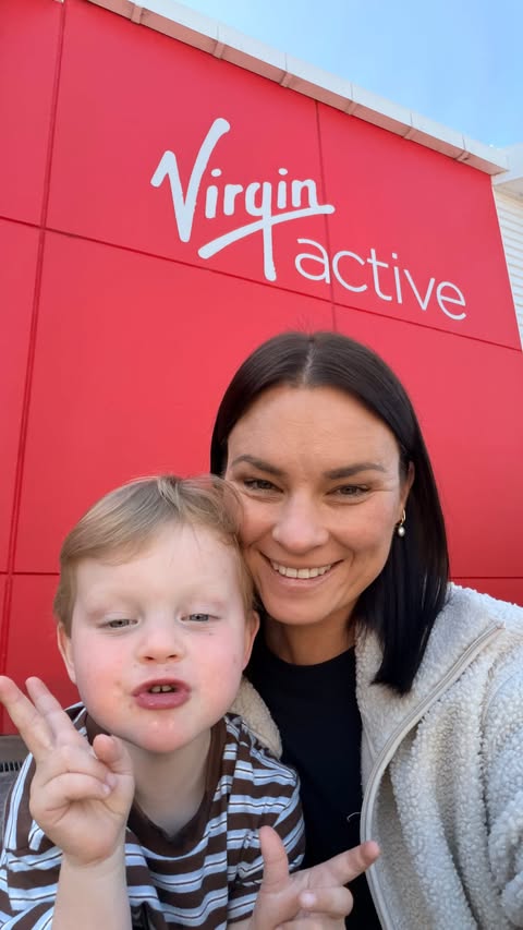 Instagram post by @life.bykell for Virgin Active. Caption reads: [...] with me and my son for a morning at Virgin....