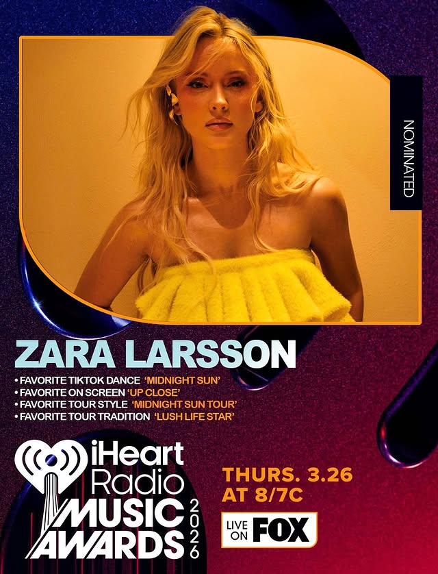 Instagram post by @zaraaccess for iHeartRadio. Caption reads: [...] what you have to do… link in stories!....