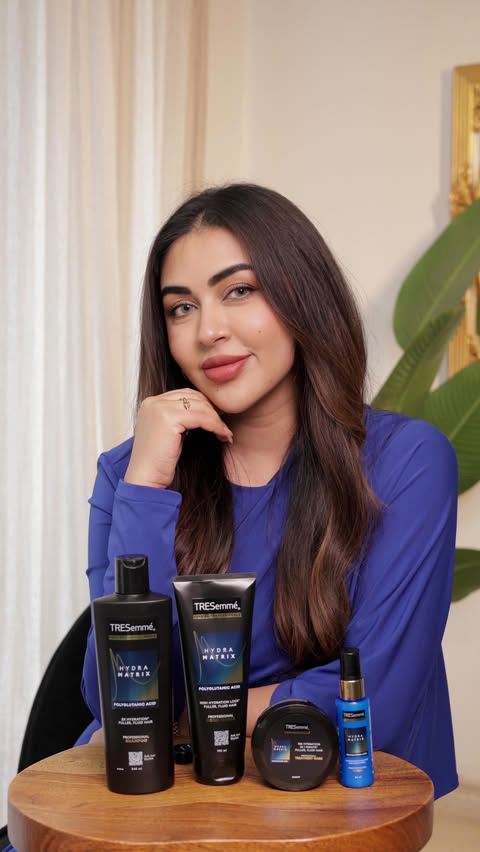 Instagram post by @srishtisbhatia for TRESemmé. Caption reads: My vision board isn’t about doing more, it’s about....