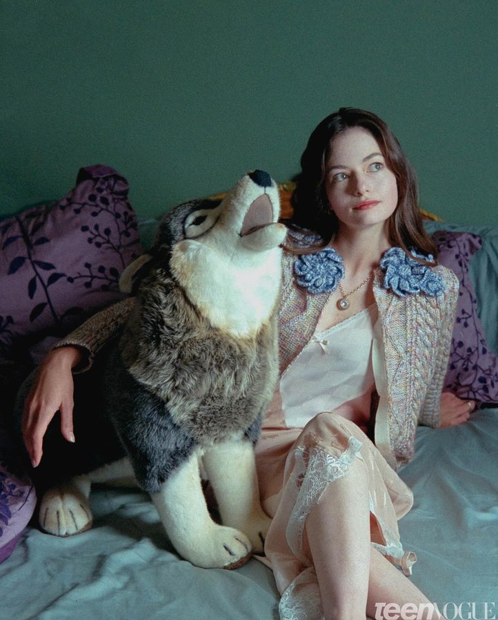 Instagram post by @twilight for Teen Vogue. Caption reads: Before being cast as Renesmee, ‘Breaking Dawn’....