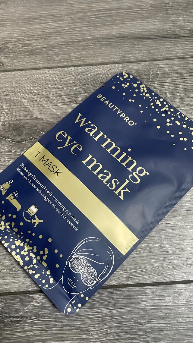 Instagram post by @_boujee_beauty___ for BeautyPro. Caption reads: BeautyPro Warming Eye Mask⁣ ⁣ Do you need time....