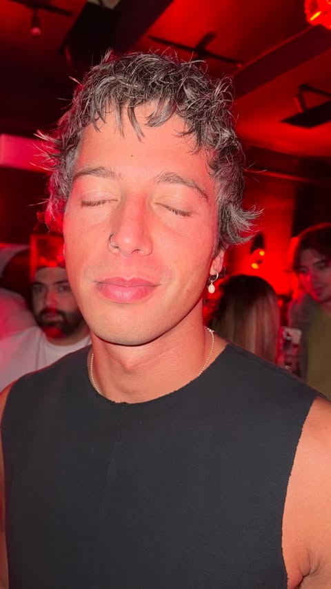 Instagram post by @naked.relaxing for BURN ENERGY DRINK. Caption reads: .
@burn_energy 
@mixmag 
WHAT A NIGHT IN....