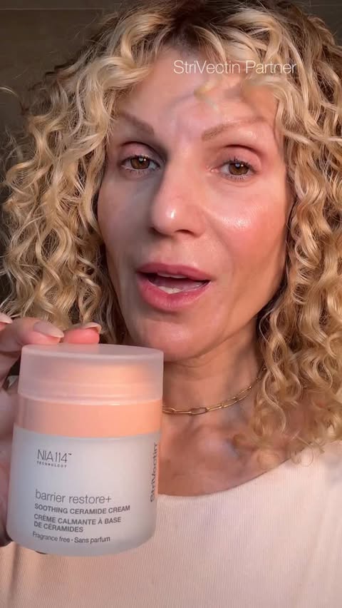 Instagram post by @lisatandthecity for StriVectin. Caption reads: [...] finally focusing on strengthening my skin....