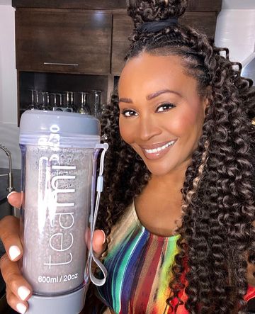 Instagram post by @cynthiabailey for Teami Blends. Caption reads: FINALLY STEPPED MY COLLAGEN GAME UP!!!

You guys....